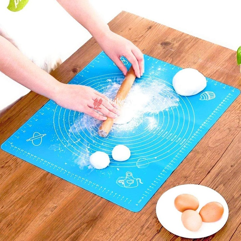 40x50 cm| Non-Stick | Silicone Baking Mat  Reusable Pastry Mat with Measurements for Dough Rolling & Kneading