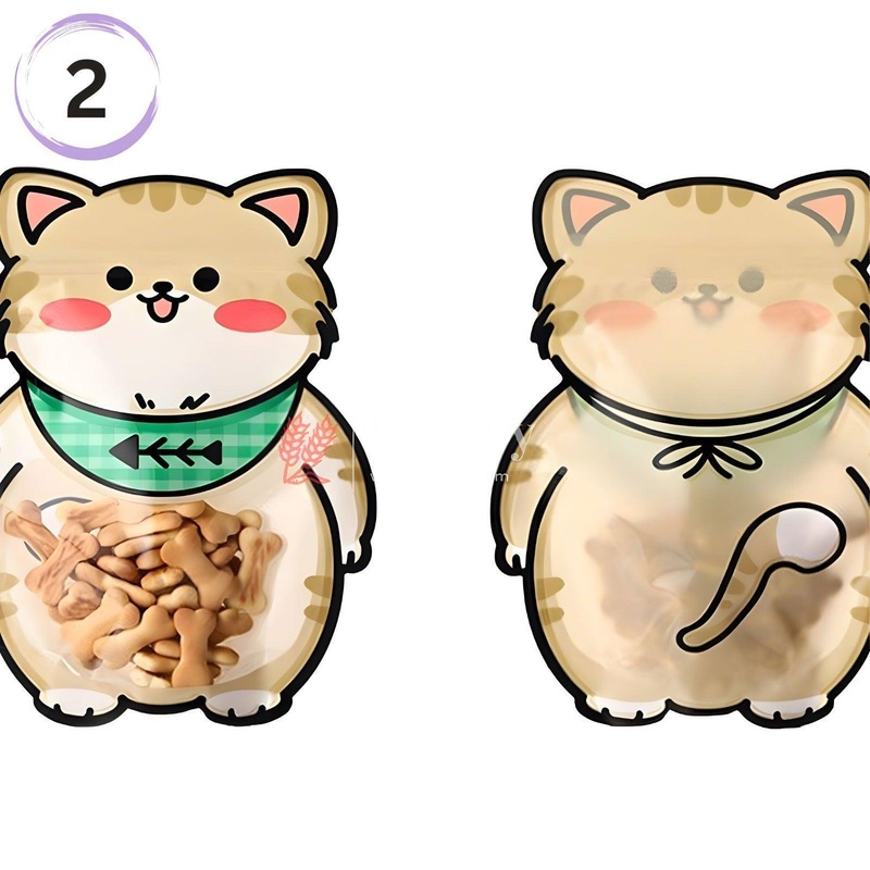 Cat Animal Shape Zip Lock Bags | Animal Shape Bags For Kids | Pack of 50