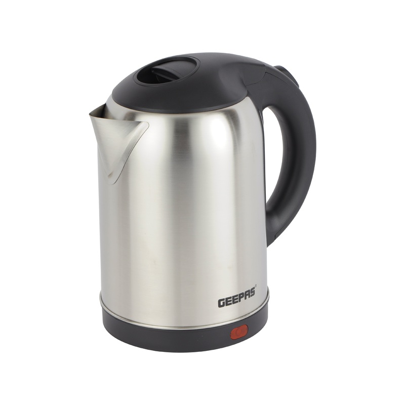 Geepas 2.0 L Stainless Steel Electric Kettle- GK5466/ 360-Degrees Rotation, Boil Dry Protection and Automatic Cut-Off