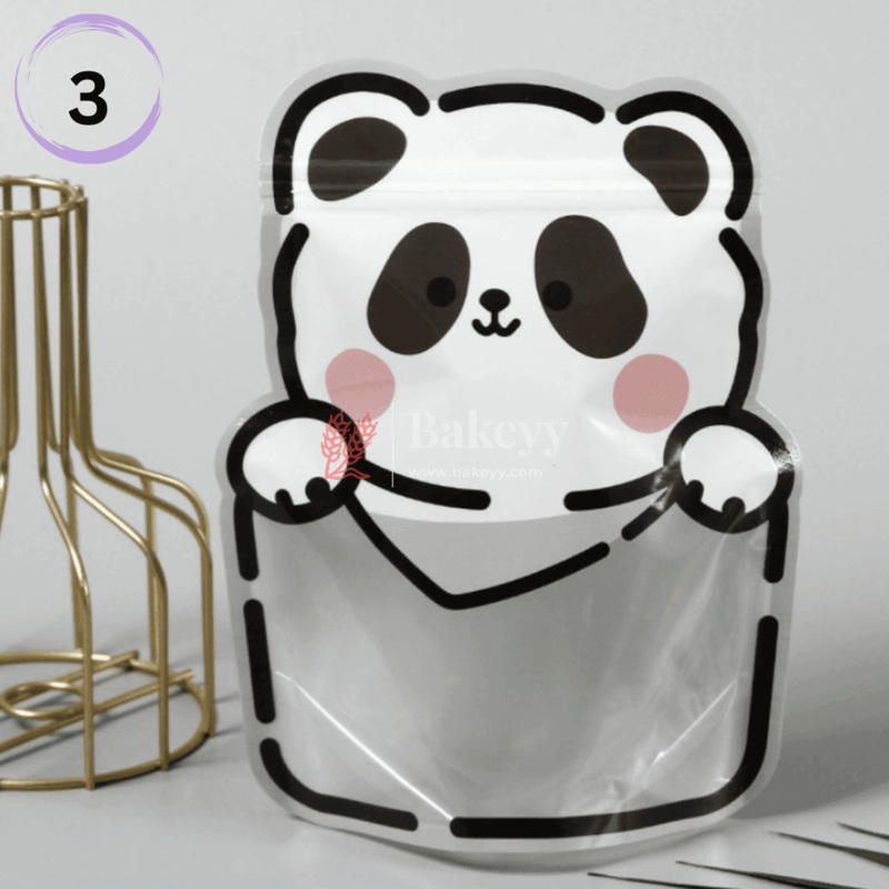 Panda Animal Shape Zip Lock Bags | Animal Shape Bags For Kids | Pack of 50