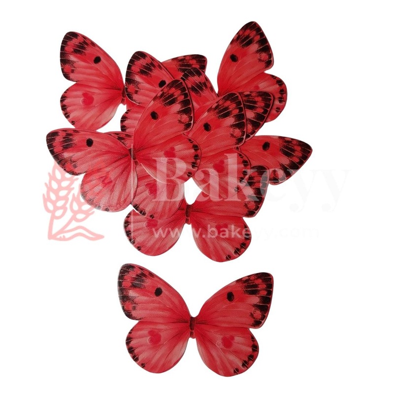 10 pcs Speckled Charm Butterfly Cake Topper  6.5x4 cm  6 Vibrant Colour Options for Decorative Cakes
