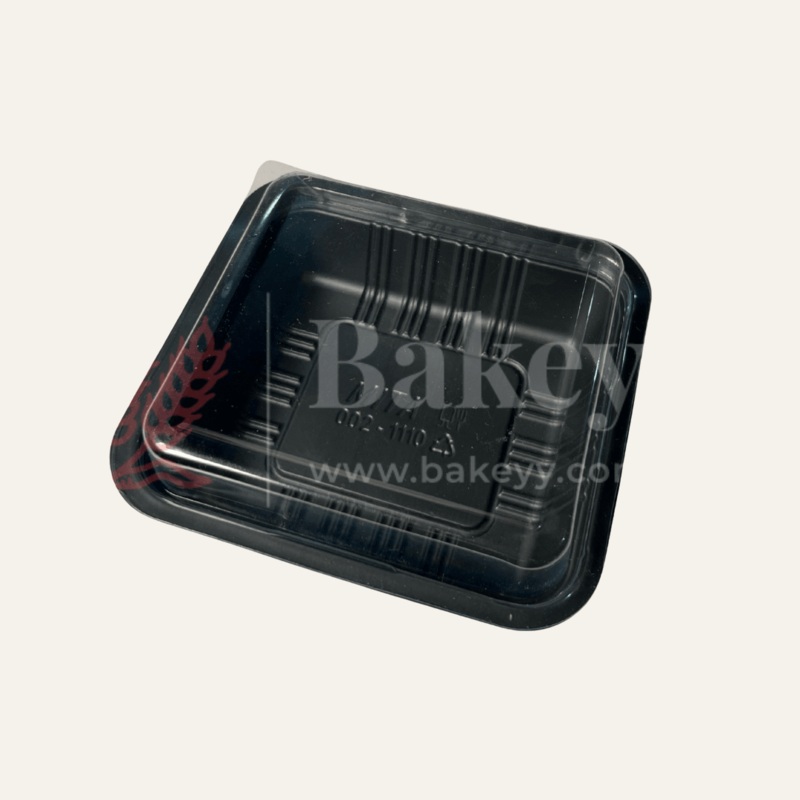 11cm x 10 cm | Brownie Box| Compact PET Display Box with Tray | Pack of 100