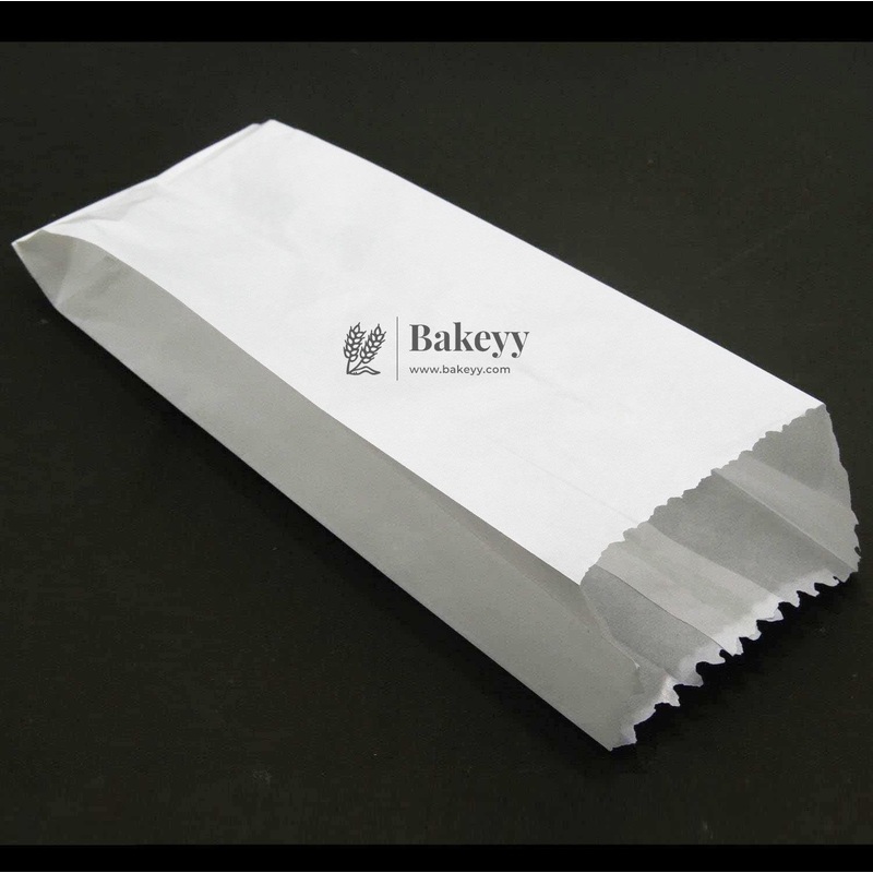 7.5 inch | Butter Paper Pouches (White) | Pack of 100