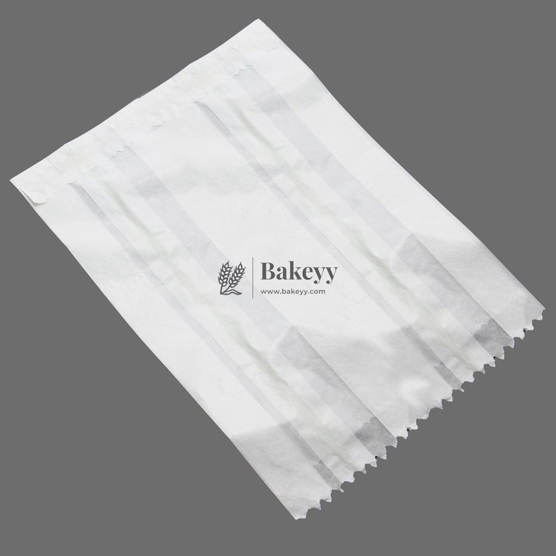 8.8 inch | Butter Paper Pouches (White) | Pack of 100