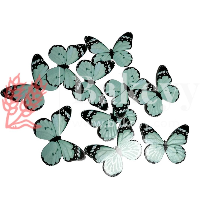 A5 Blue| Decorative Butterfly Cake Toppers | Birthday cake decorations | Party cake decoration | 6cm x 5cm| Pack of 10