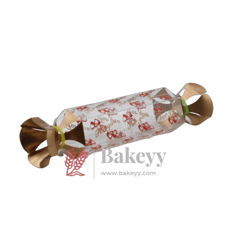 Candy-Shaped Red Heart Gift Boxes | PVC Chocolate Box | Gift Box | Goodie Box | Mita - 110B01 | Pack of 10