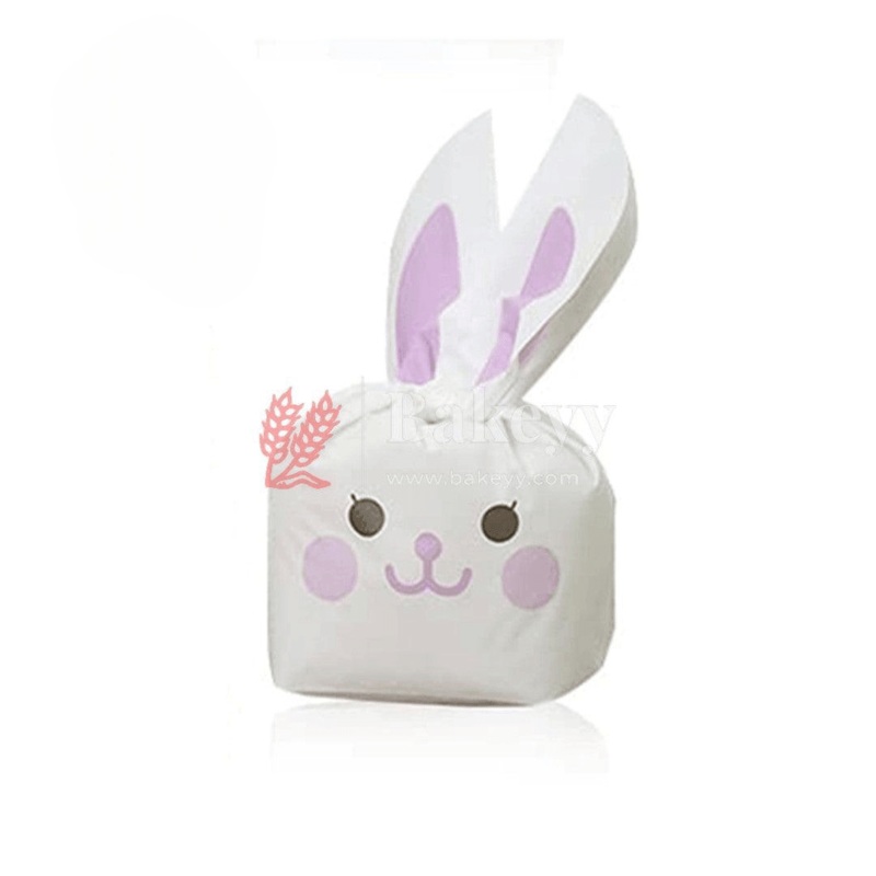 Medium | Rabbit Ear Candy Gift Bags | Cute Plastic Bags | Bunny Party Favors | Pack of 50