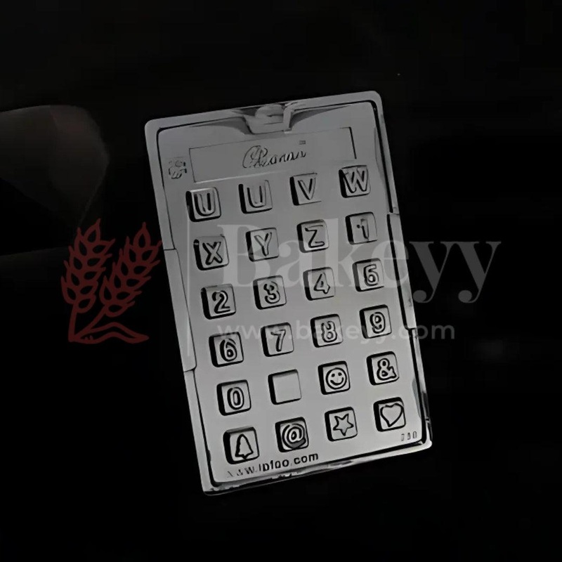 Mould 238-Letters UZ, Numbers & Icons Chocolate Mould Tray | Baking Accessories | Plastic Chocolate Mould | Party Favor Mould | Pack of 1