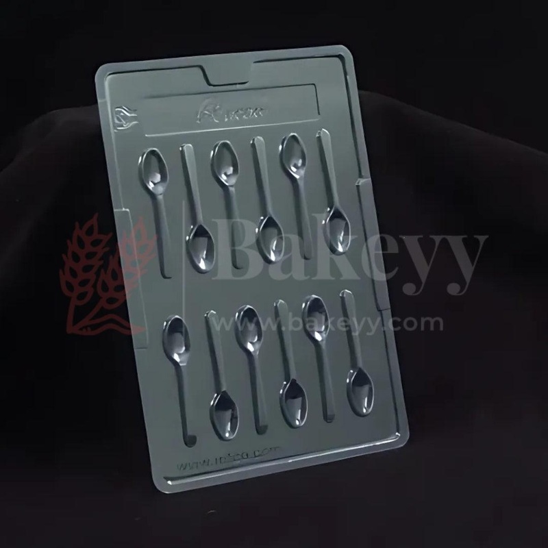 Mould 345- Spoon Mould Chocolate Mould Tray | Baking Accessories | Plastic Chocolate Mould | Party Favor Mould | Pack of 1