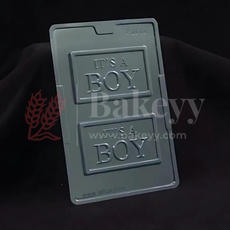 Mould 377-IT'S A BOY Chocolate Mould Tray | Baking Accessories | Plastic Chocolate Mould | Party Favor Mould | Pack of 1