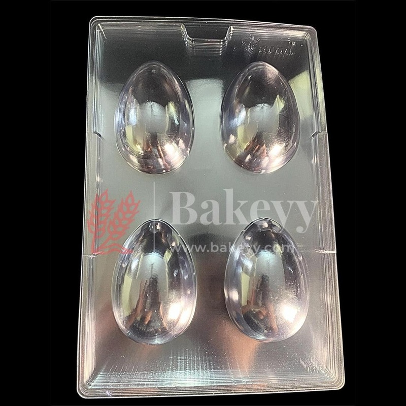 Mould 686- SMOOTH EASTER EGG Chocolate Mould Tray | Baking Accessories | Plastic Chocolate Mould | Party Favor Mould | Pack of 1