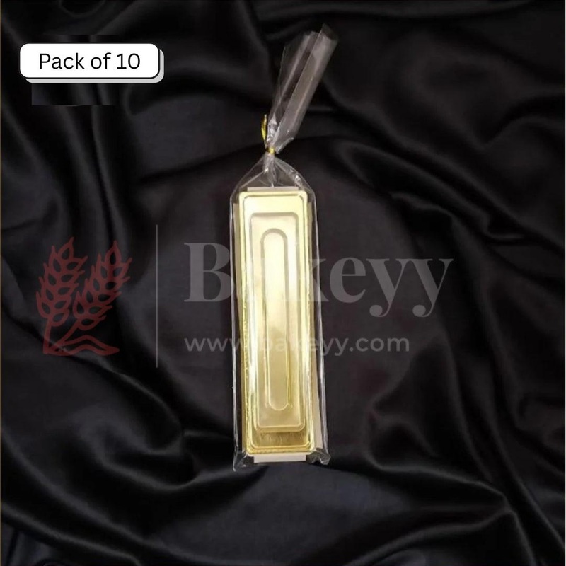 Single Cavity Chocolate Box with Transparent Cover (Pack of 10)  18.5cm x 5cm x 0.5cm