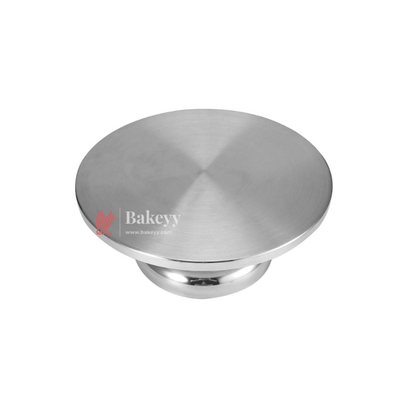 11 Inch Rotating Cake Stand |Stainless Steel | Elegant Round Cake Rotating Stand | 1 Piece