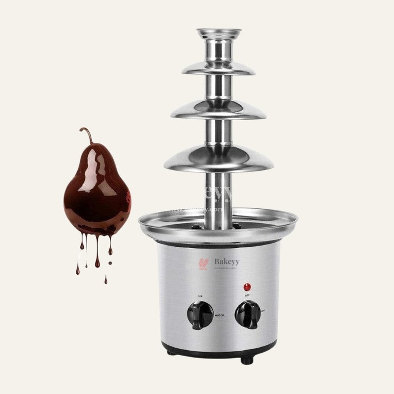 4 Layer Electric Chocolate Fountain Machine| Perfect for Melting Chocolates| 1 Piece