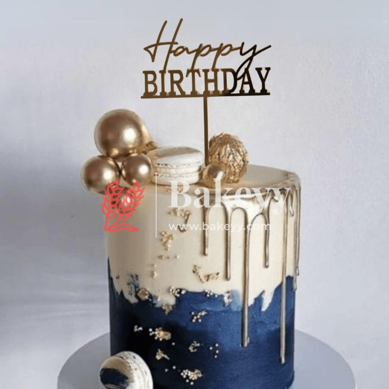 5" inch Happy Birthday Cake Topper