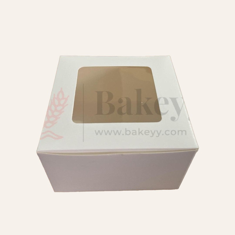5x5x3 Inch | Cake Box With Square Window | Birthday Cake boxes | Pack Of 25