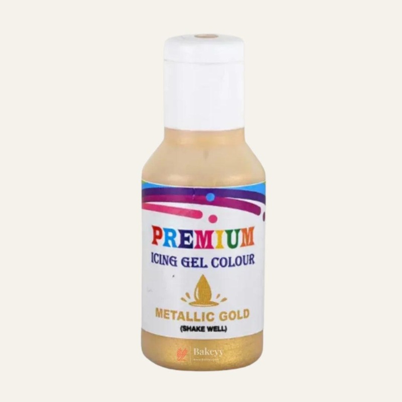 Bake Haven Food Gel Colour | Metallic Gold | 20g