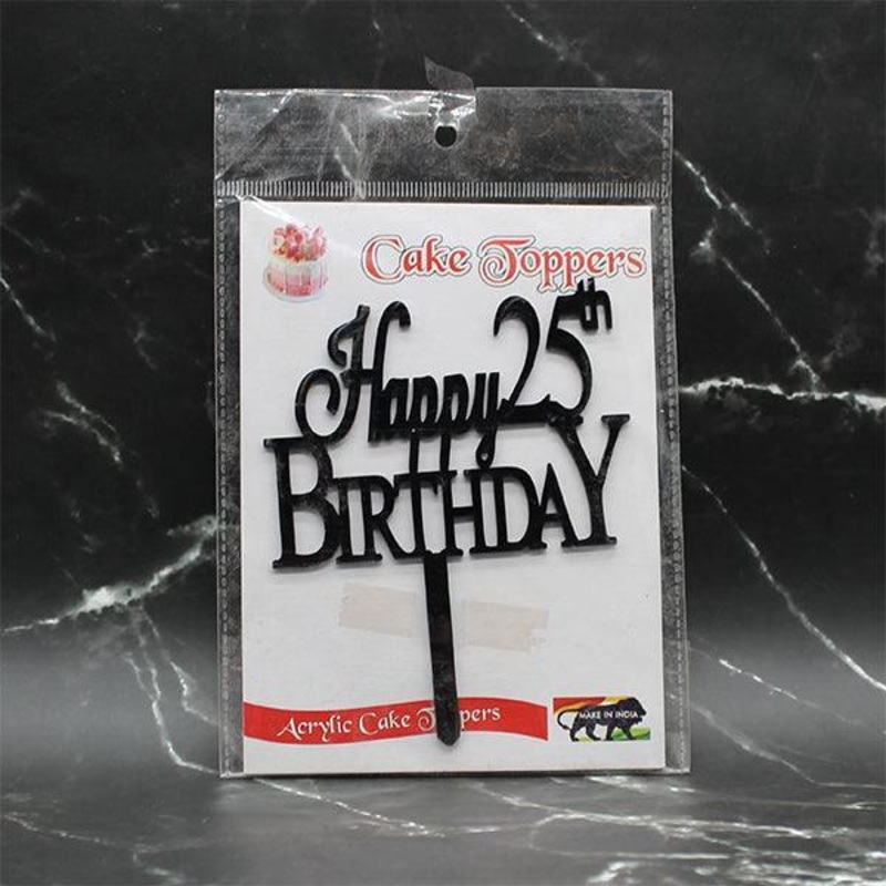 Cake Topper | Happy 25th Birthday