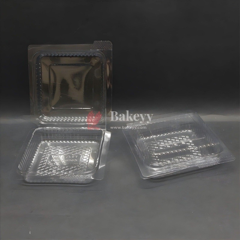 Clear Stackable 1 Brownie Mini Box | Pack of 50