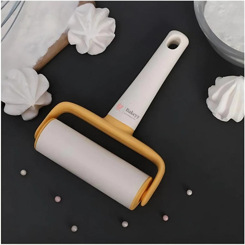 Hand Push Rolling Pin Fondant Cookie Pastry Dough Flat Blade