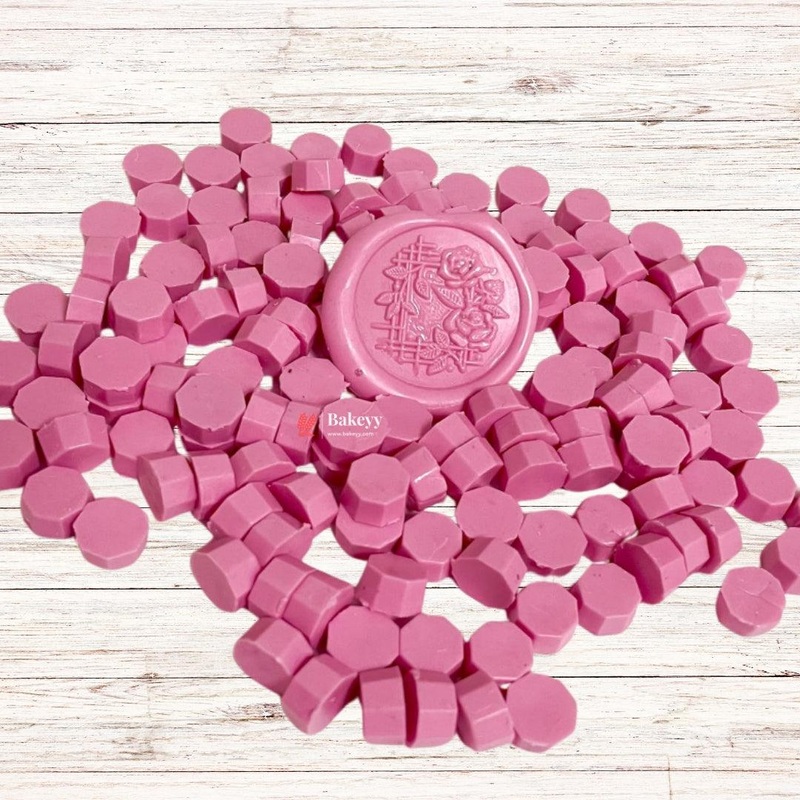 Pink Wax Seal Beads, 100gm