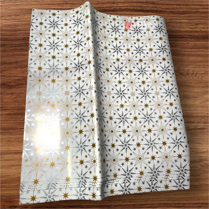 Snowflake Design Golden Gift Wrapper| Pack of 25