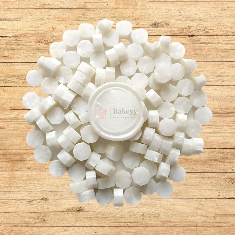 White Wax Seal Beads, 100g