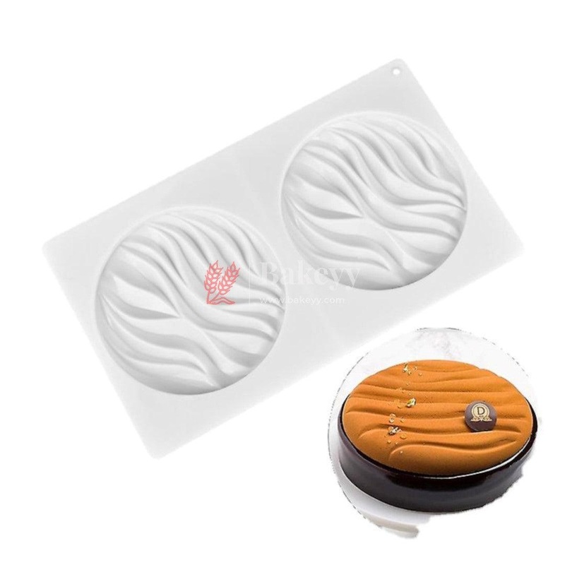 2 Cavity Silicon 3D Round shape Entremet Cake Mould Mousse Mould