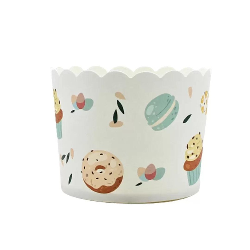 6cm | Donut Design Flower Muffin Cup | Pack of 50