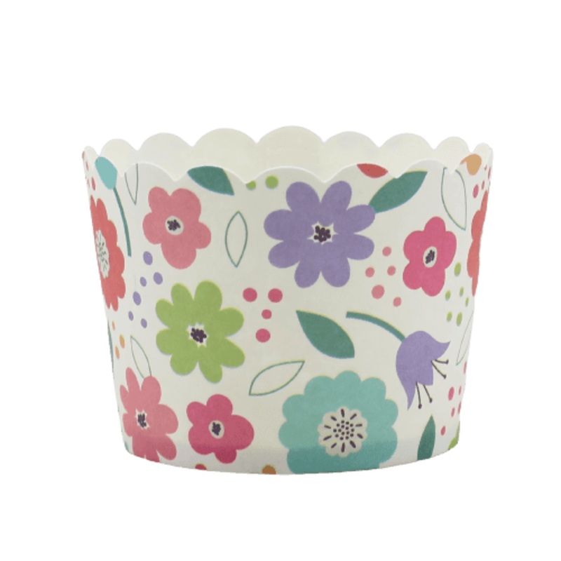 6Cm| Flower Design Flower Muffin Cup| Pack of 50