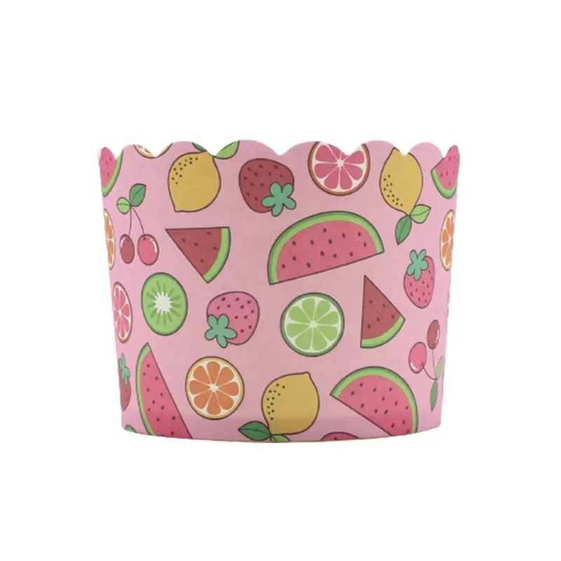 6cm | Fruits Design Flower Muffin Cup | Pack of 50
