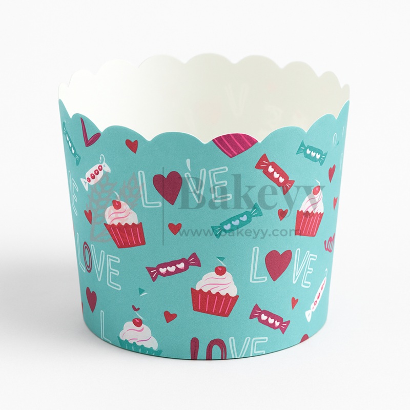 6cm | Love-Themed Muffin Cup | Pack of 50