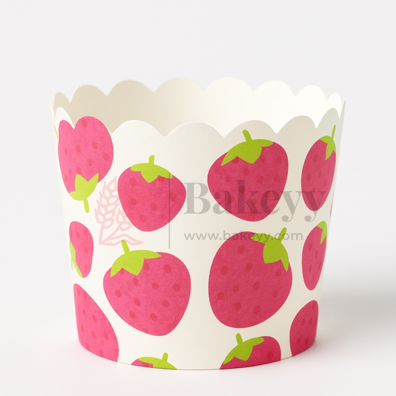 6cm | Strawberry Muffin Cup | Pack Of 50