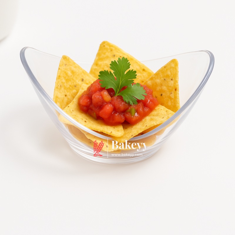Clear Acrylic Bosh Dish Dessert Cup | Pack Of 25 | D12