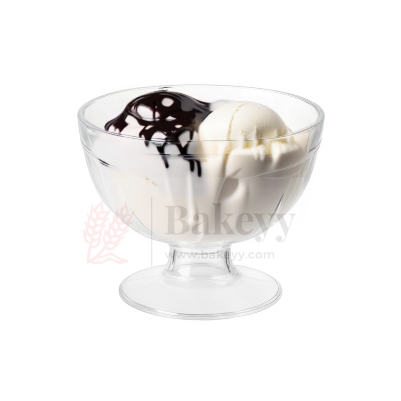 Clear Acrylic Ice Cream Bowl | Pack Of 12 | D41