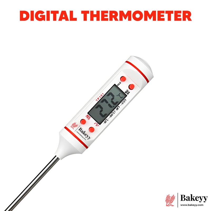 Food Thermometer, Digital Cooking Round Instant Read Meat Kitchen Thermometer | JR-1 | 1 Piece