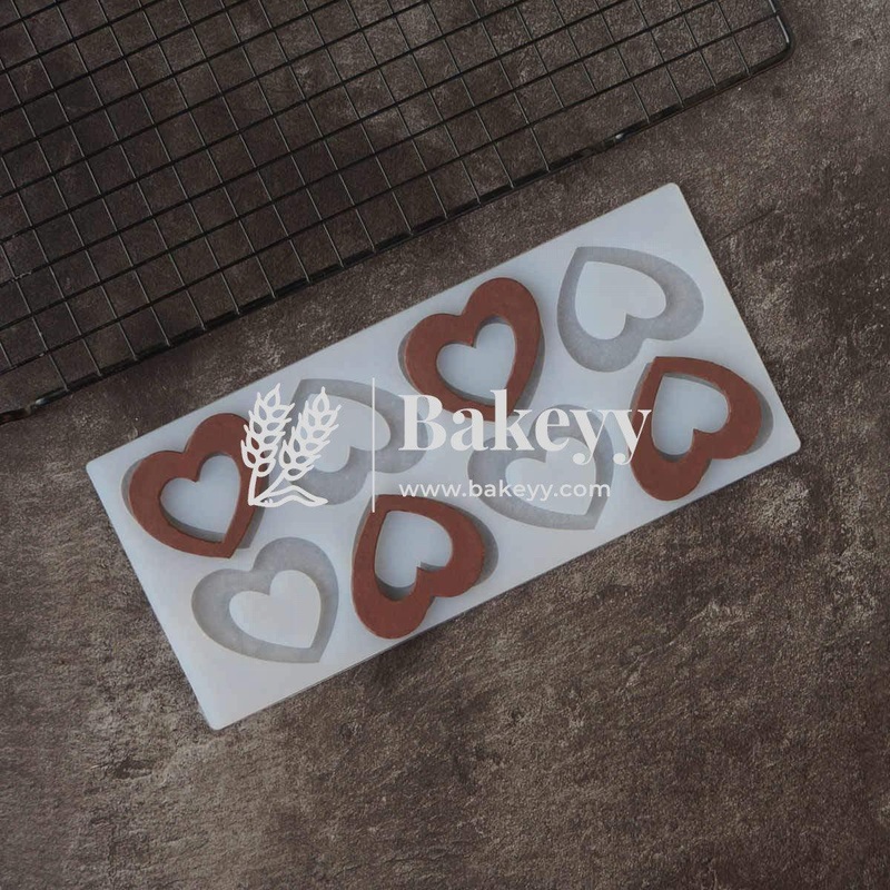 Heart Pattern Garnishing Mould | Silicone Garnish Sheet