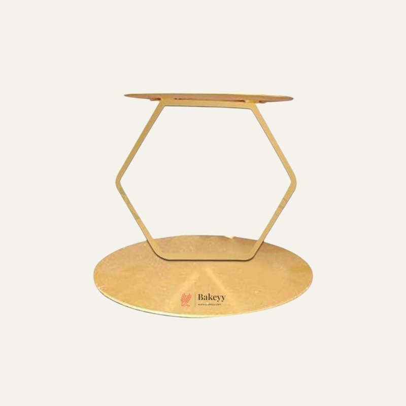 Hexagon Shape Floating Tier Spacer | Cake Stand