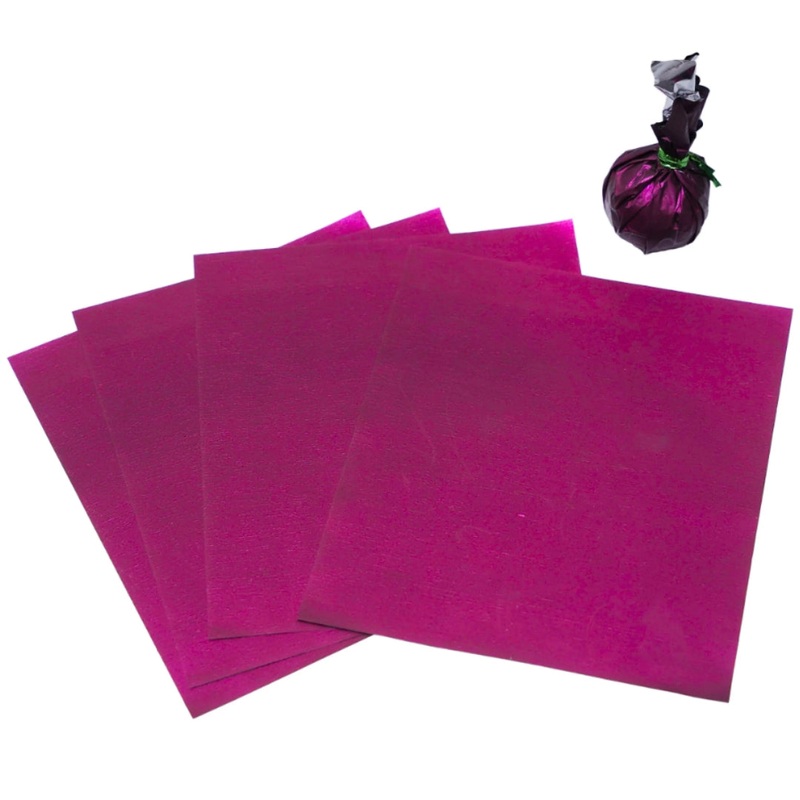 Onion Pink Chocolate Wrapper |12x11.5cm Size | Matte Finish | Pack of 200