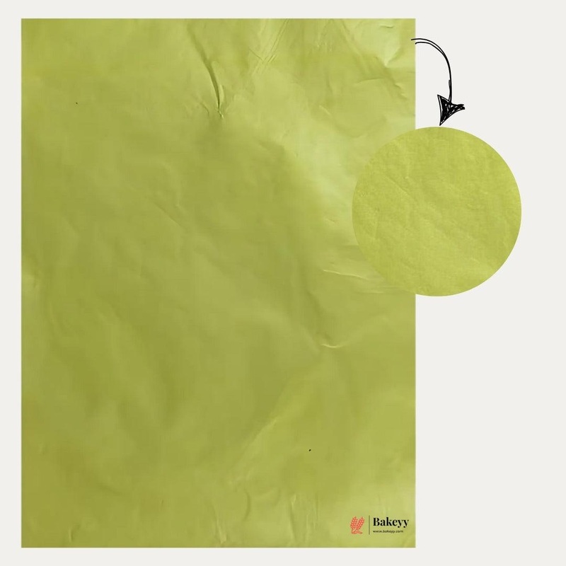 Pista Green Colour Chocolate Wrapping Paper | 7x10" Size | Pack of 200