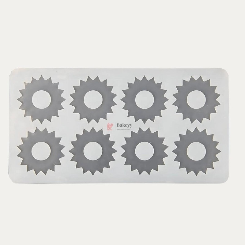Round Wheel Shaped Garnishing Sheet| 1 Piece
