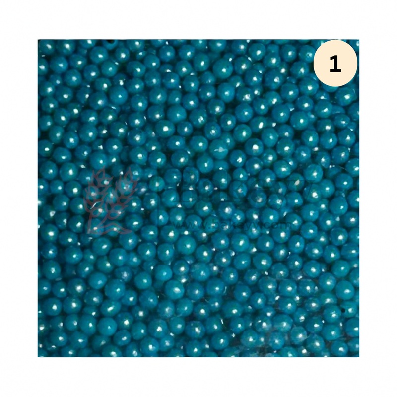 1 | Blue Edible Sprinkle Balls | Sprinkle for Cake, Cupcake, Brownies Decoration