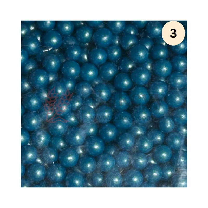 3 | Blue Edible Sprinkle Balls | Sprinkle for Cake, Cupcake, Brownies Decoration