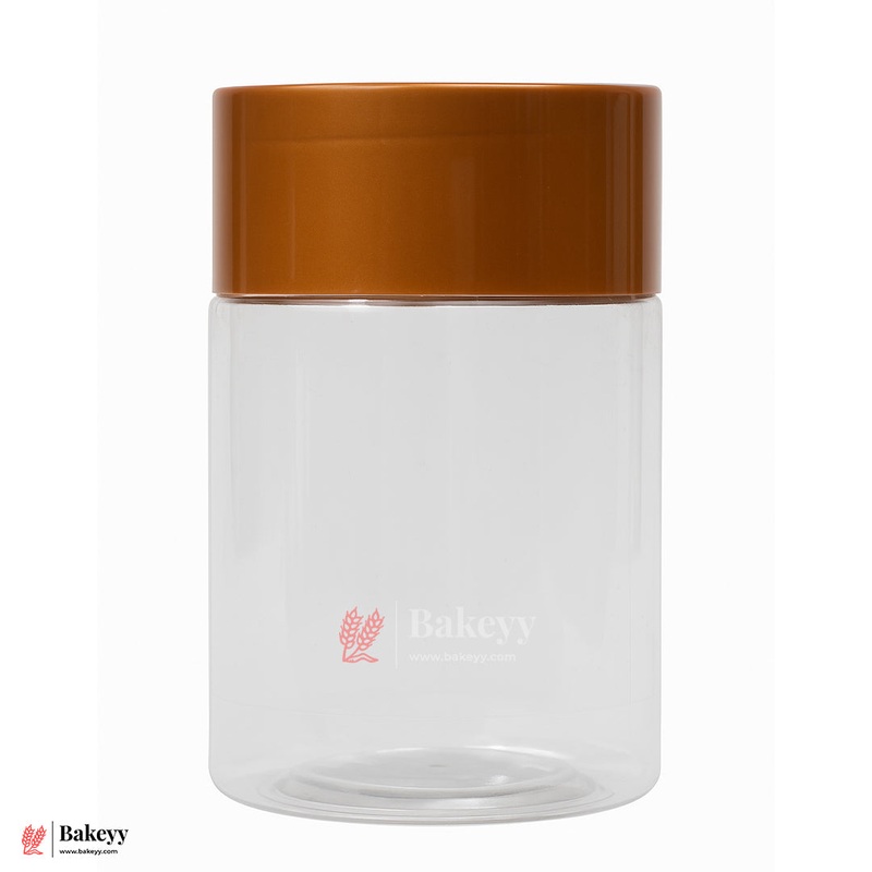 83mm-800ml Airtight Jar With Brown Lid  Reusable Storage Container | Pack Of 10