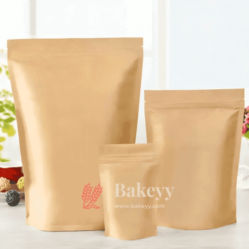 Kraft Zip Lock Without Window - Sample Pieces