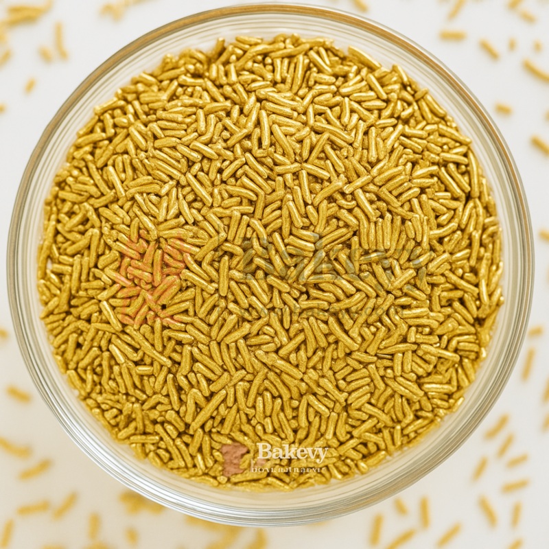 Metallic Gold Vermicelli Sprinkles