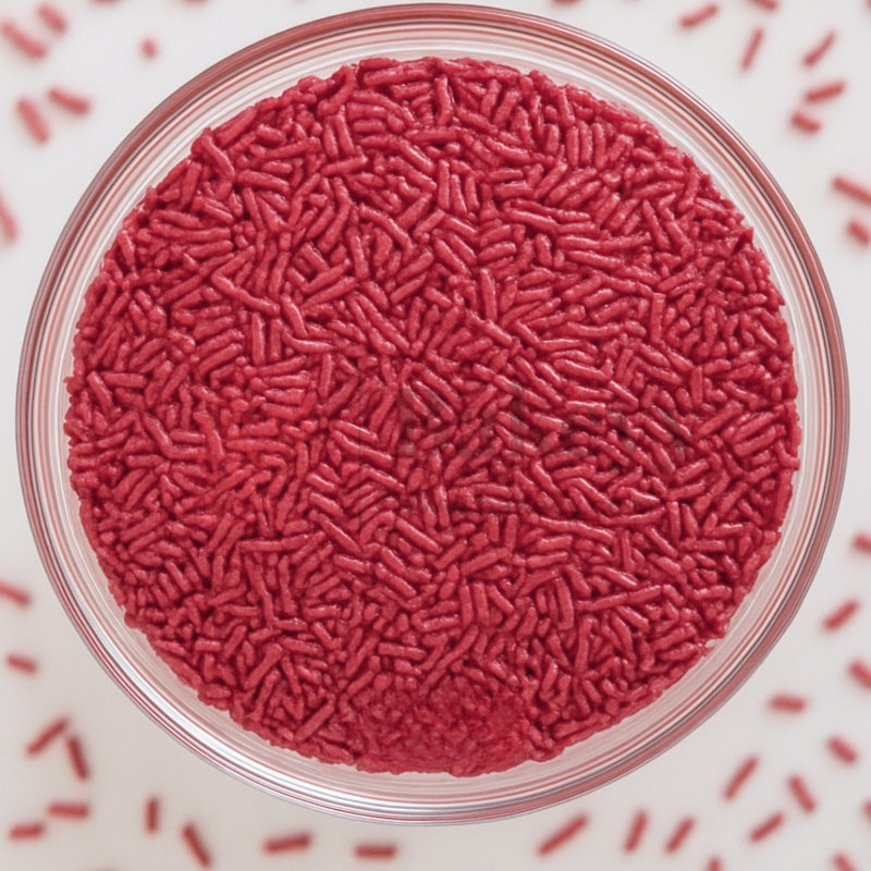Metallic Red Vermicelli Sprinkles
