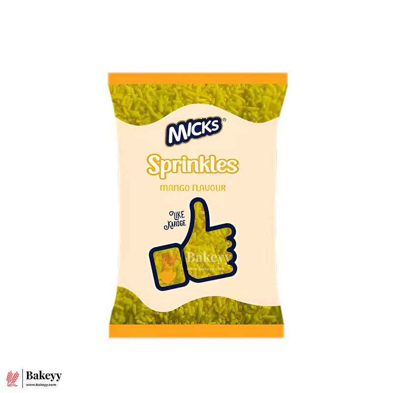 Micks Mango Flavoured Sprinkles  Premium Baking Toppings-200g