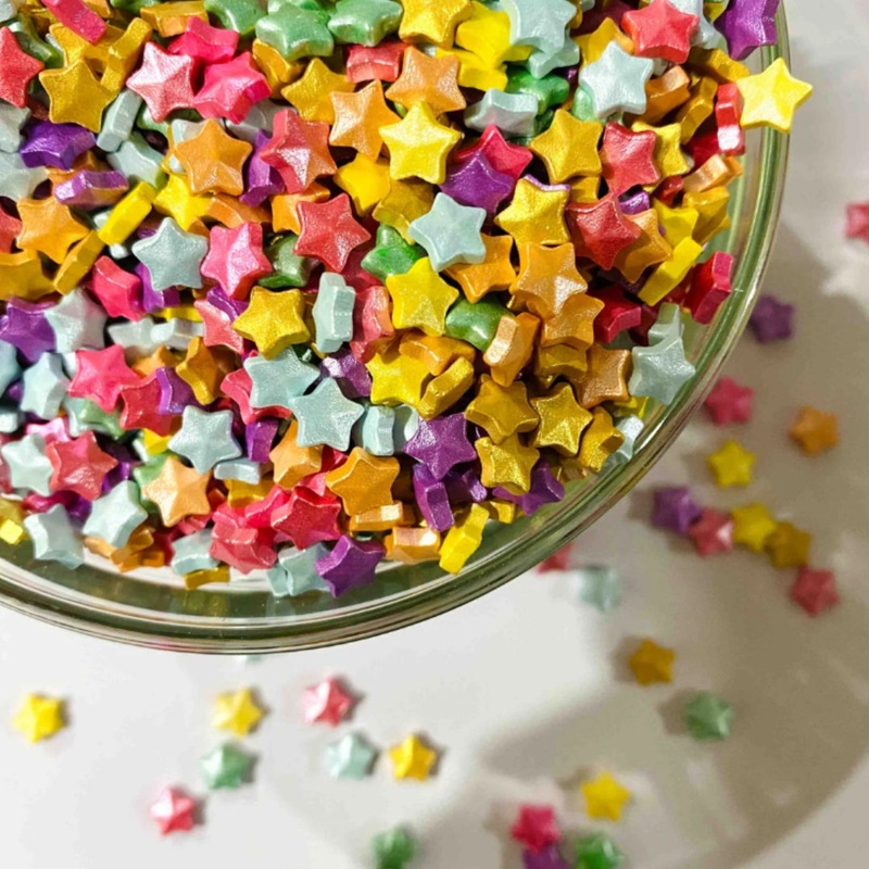 Multicolour Metallic Star Sugar Confetti