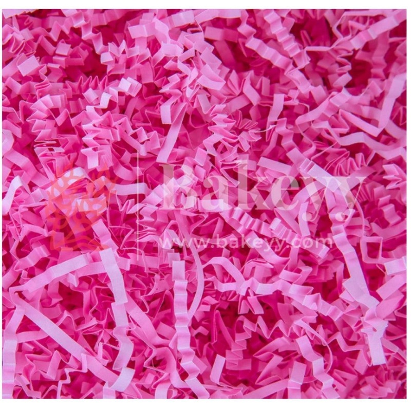 Pink Colour Crinkle Confetti | Shredded paper grass| 1kg